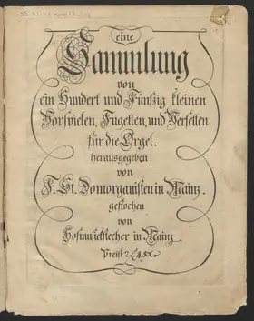 150 Vorspiele, Fugetten und Versetten