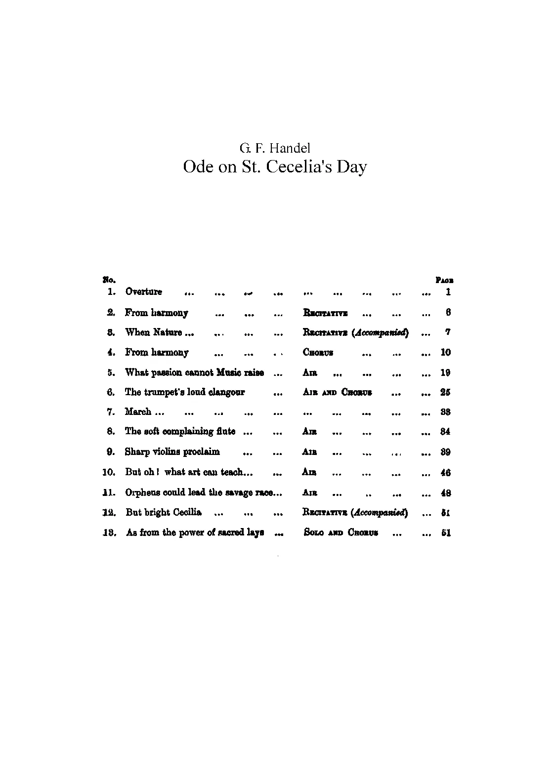 Ode for St. Cecilia's Day - Page 1
