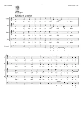 Sanctus in E minor