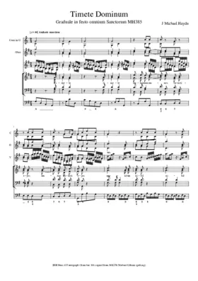 Timete Dominum, MH 385