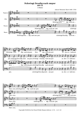 Schwingt freudig euch empor, BWV 36