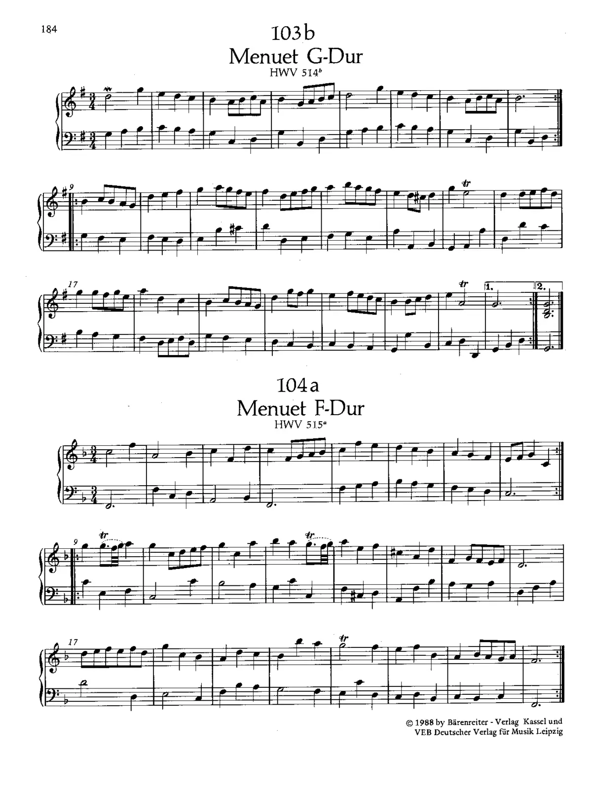 Minuet in F major - Page 1