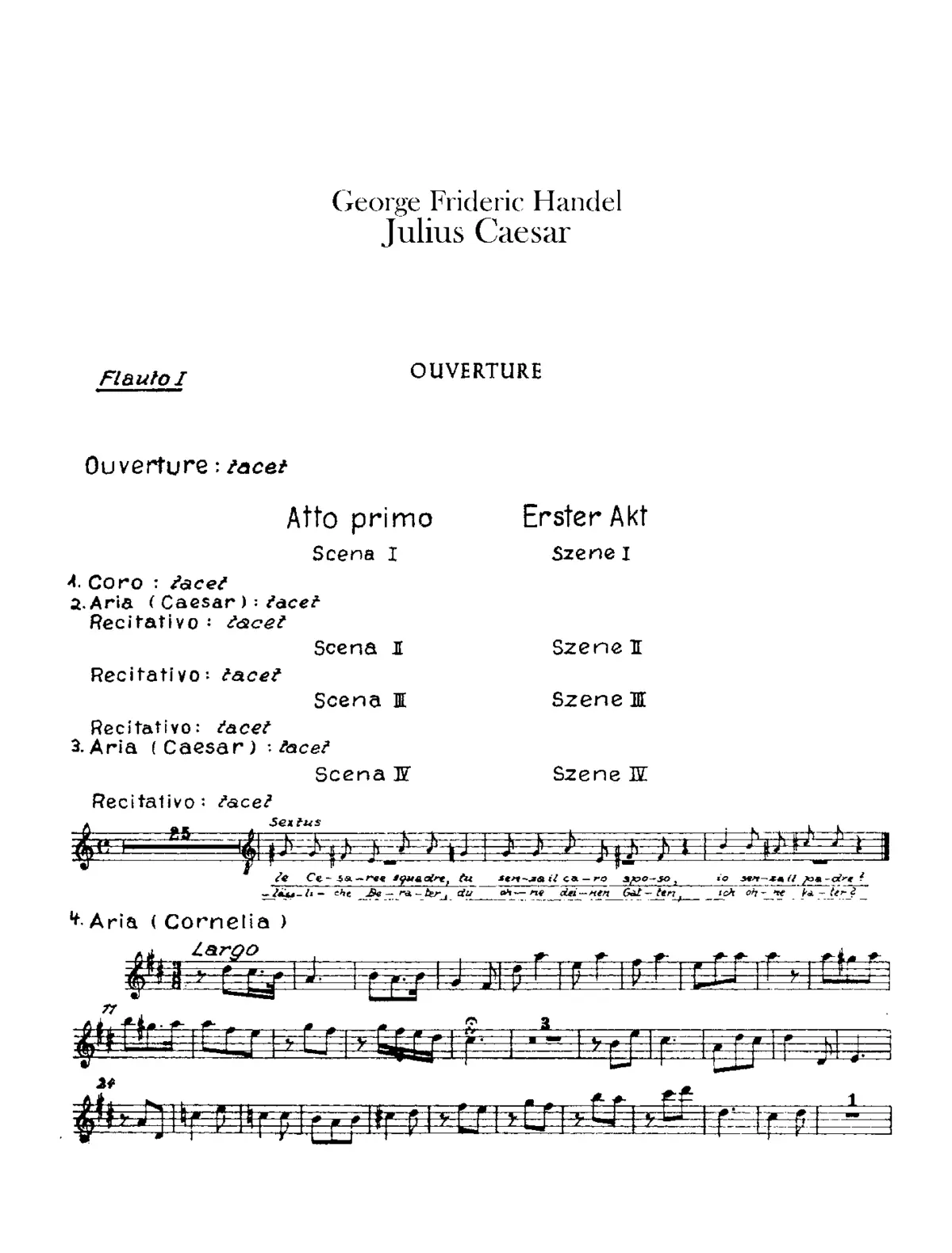 Giulio Cesare in Egitto - Page 1