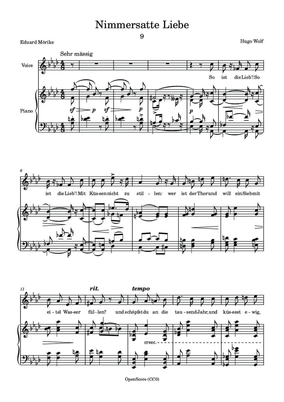 Nimmersatte Liebe - Page 1