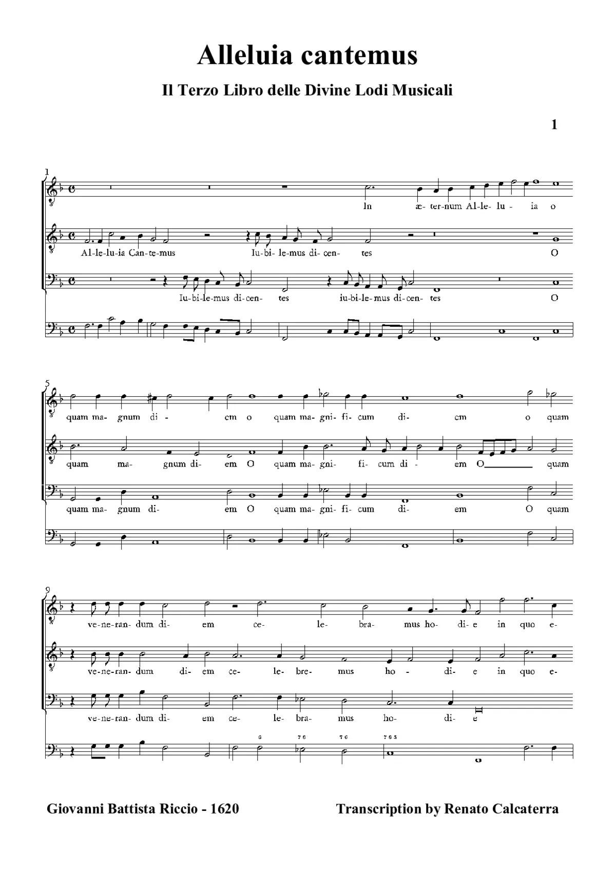 Alleluia cantemus - Page 1