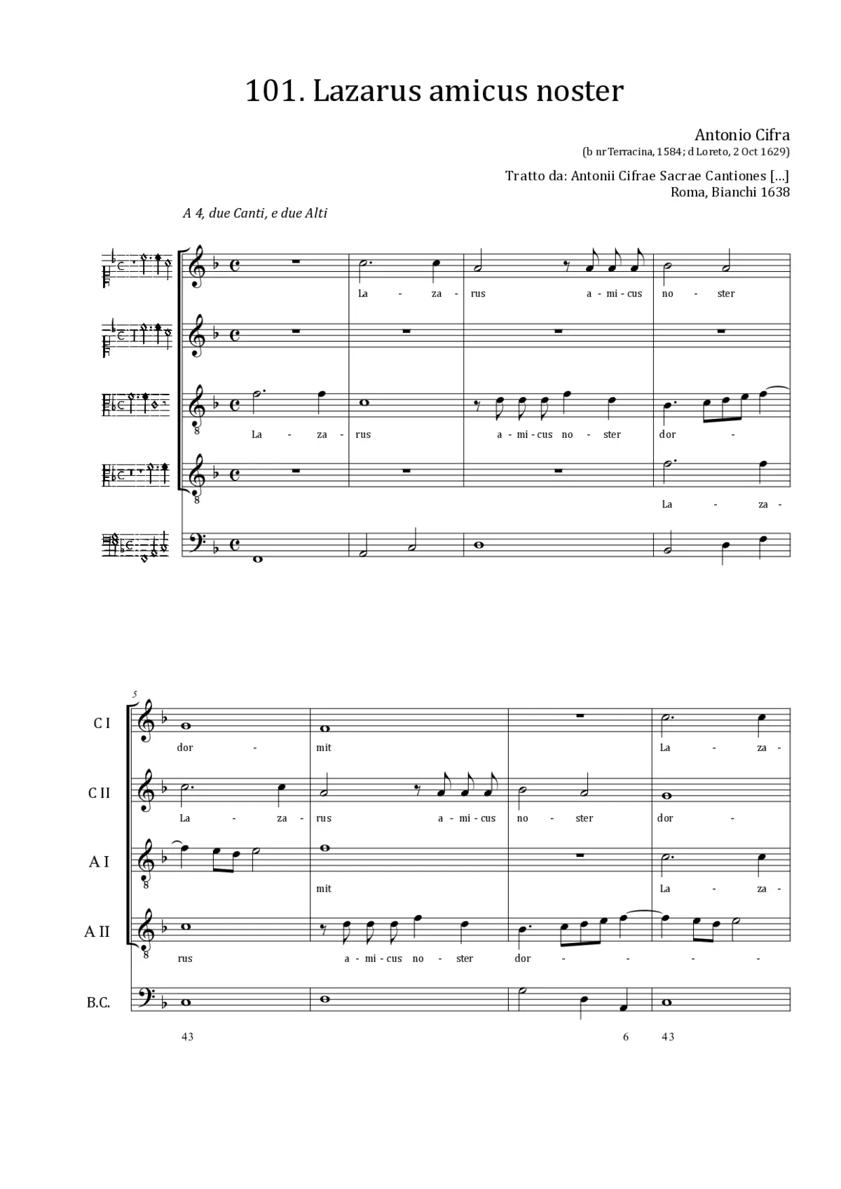 Lazarus amicus noster - Page 1