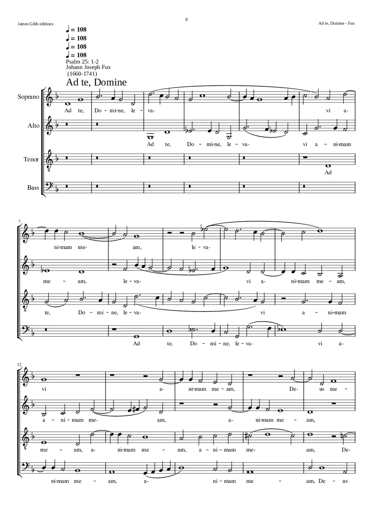 Ad te Domine levavi K. 153 - Page 1