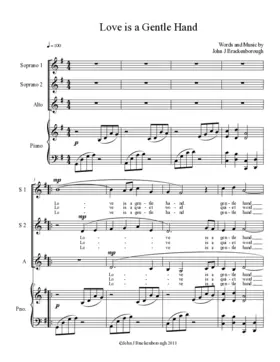 Love is a gentle hand