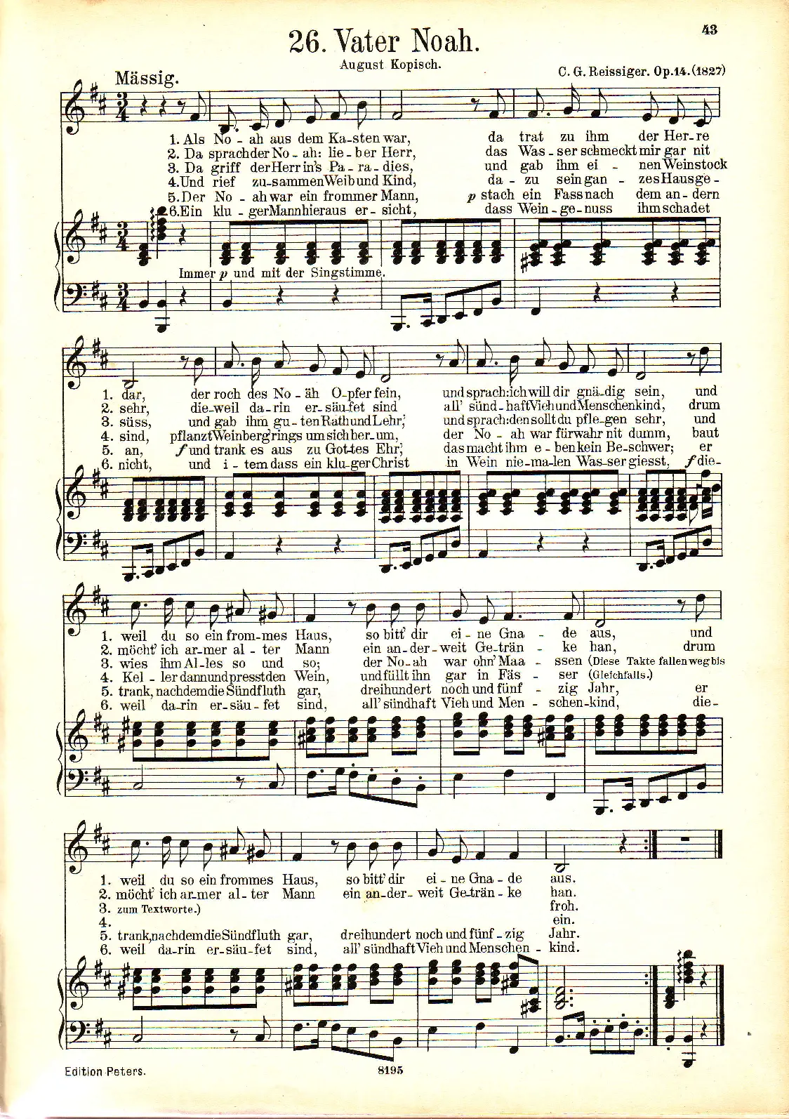 2 Gesänge für Bass - Page 1