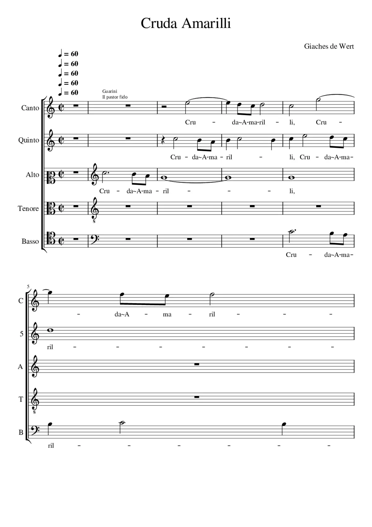 Cruda Amarilli - Page 1