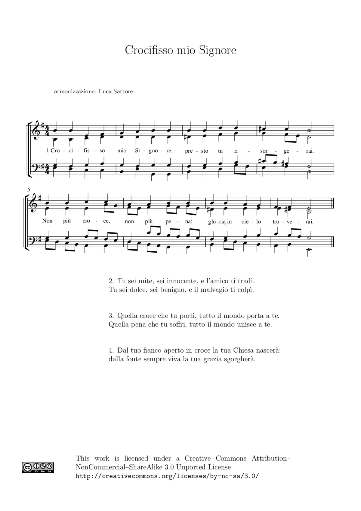 Crocifisso mio Signore - Page 1