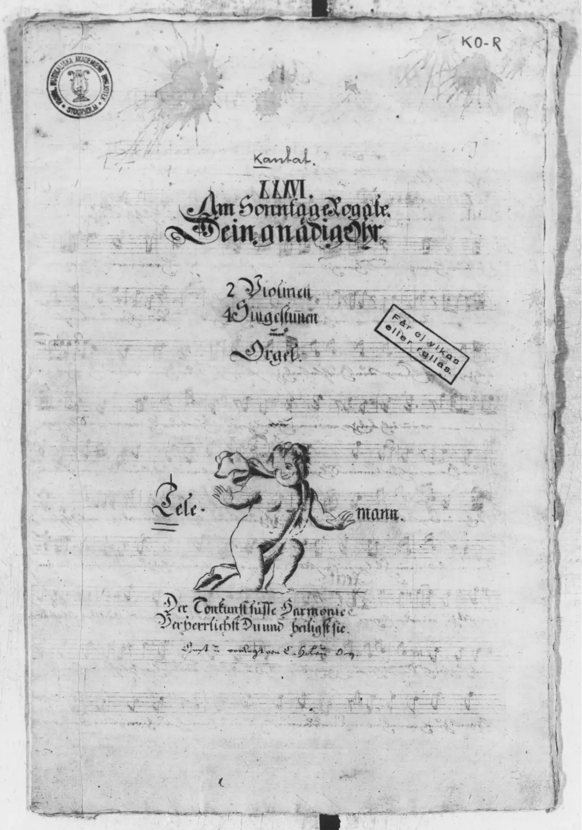 Dein gnädig Ohr - Page 1