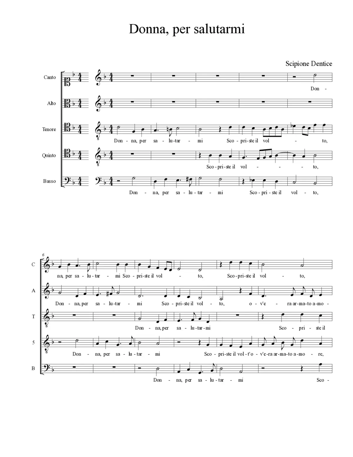 Donna, per salutarmi - Page 1
