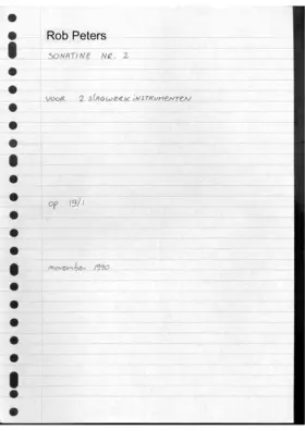 3 Percussion Pieces, Op.19