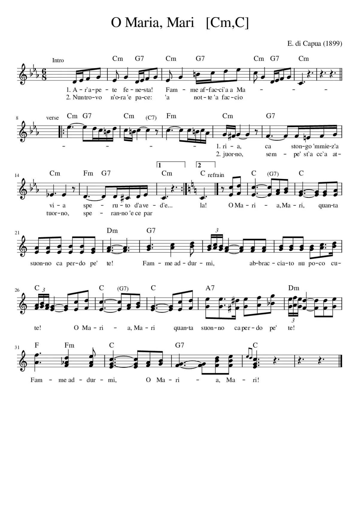 O Maria Mari [CmC] - Page 1