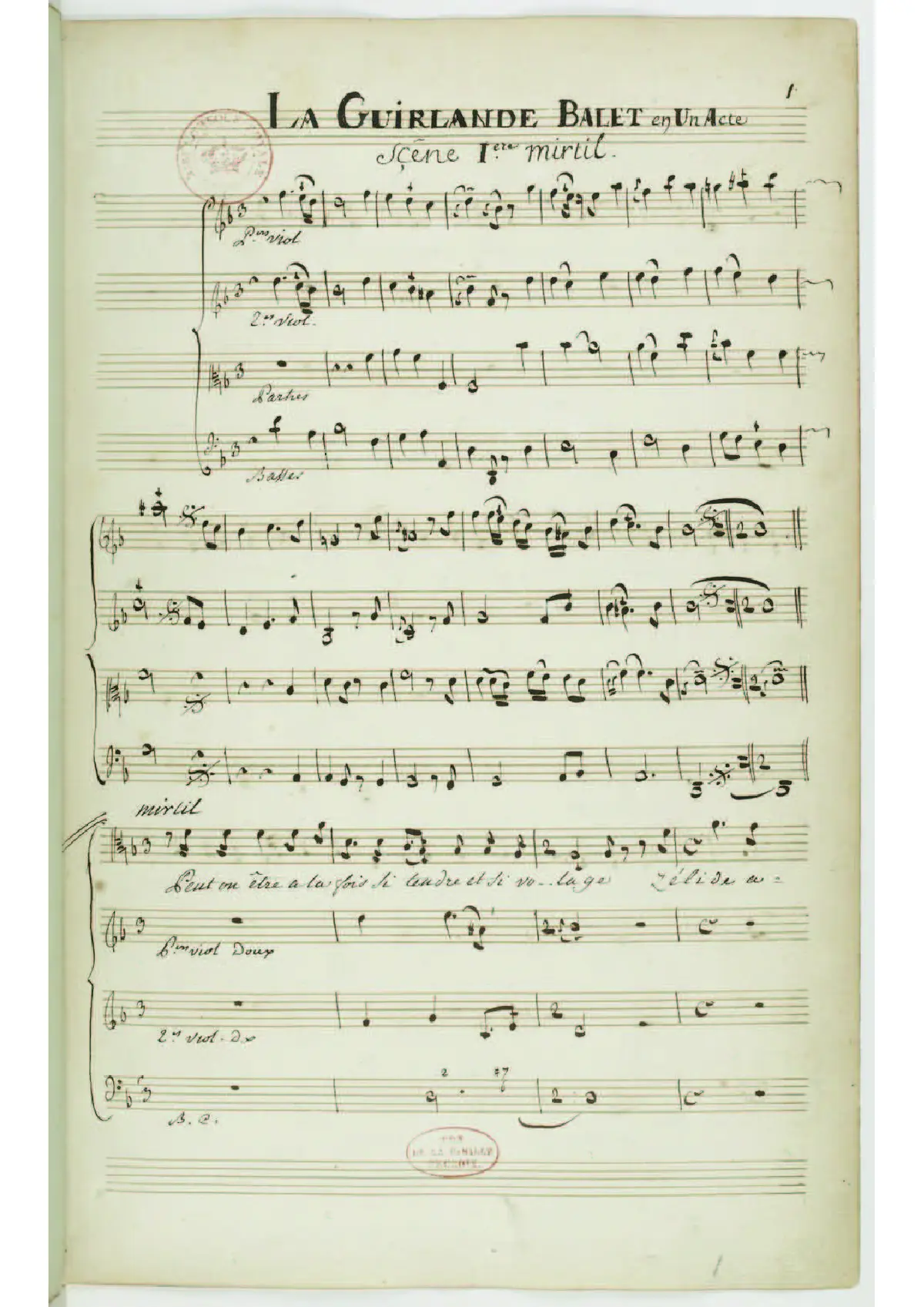 La Guirlande ou les Fleurs enchantées - Page 1
