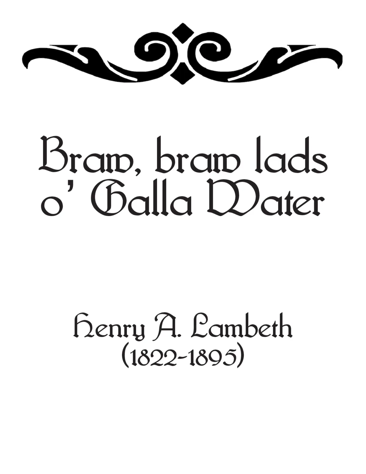 Braw, braw lads - Page 1
