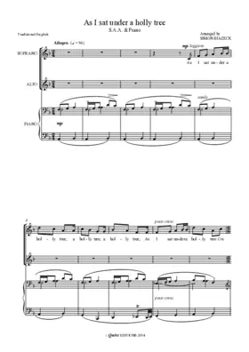 As I sat under a holly tree