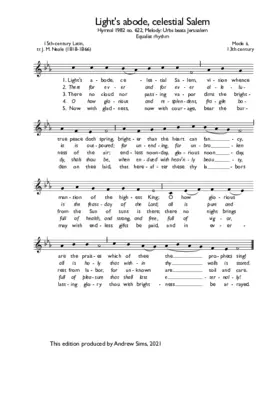 Light's abode, celestial Salem