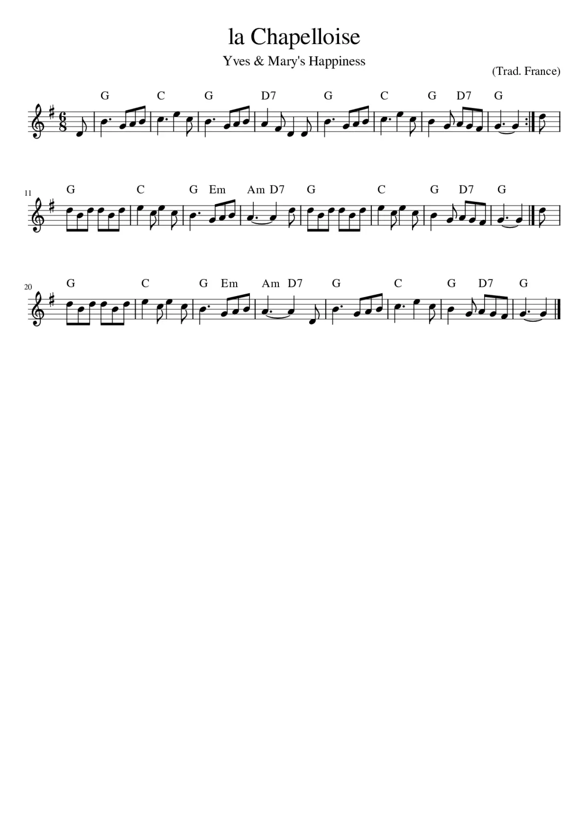 la Chapelloise - Page 1