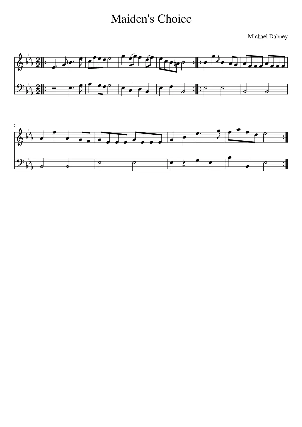 Maiden's Choice - Page 1