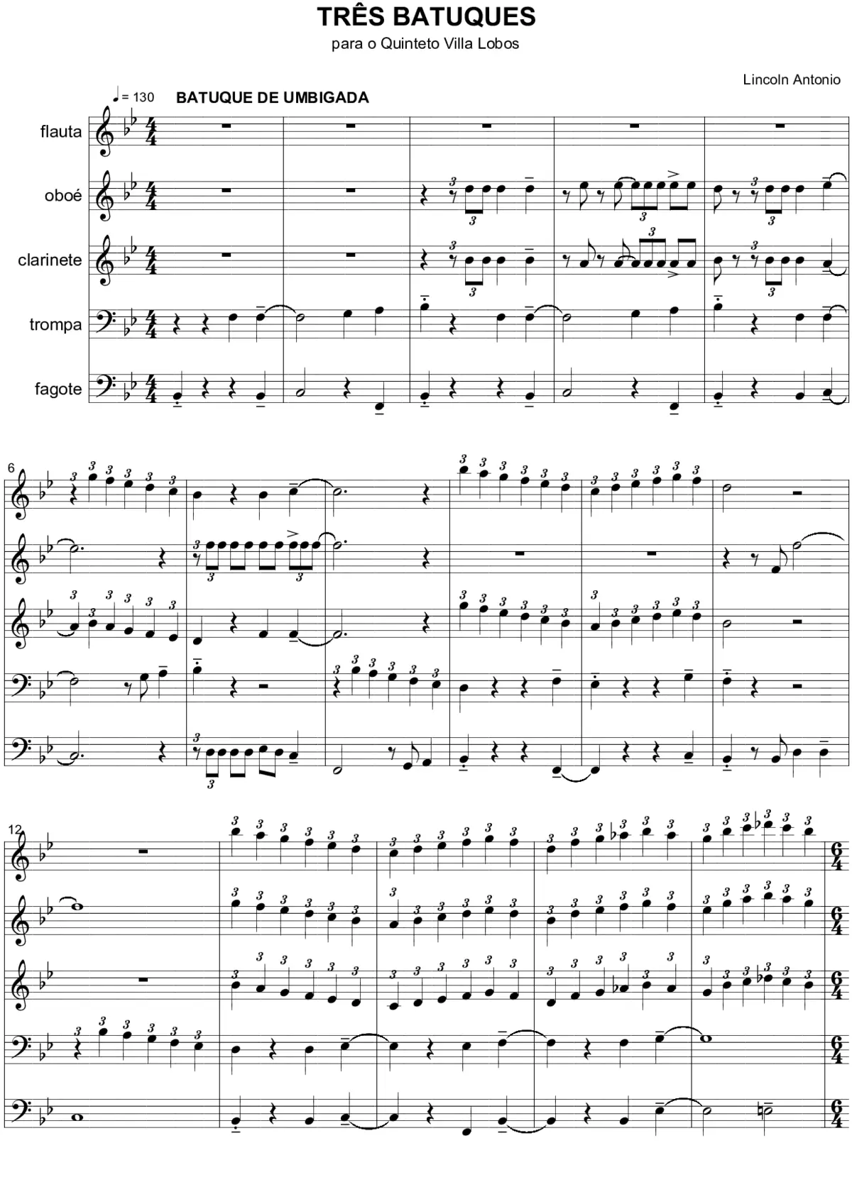 Tres Batuques - Page 1