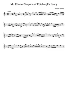 Mr. Edward Simpson of Edinburgh's Fancy