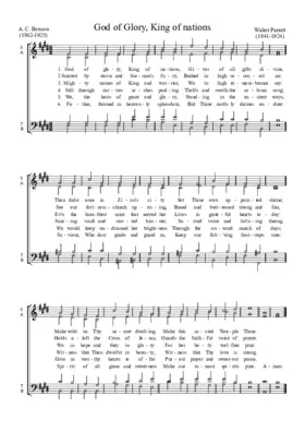 God of glory, King of nations