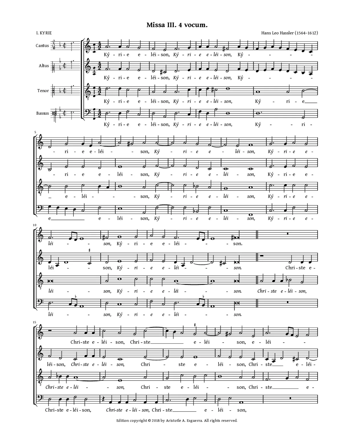 Missa tertia - Page 1