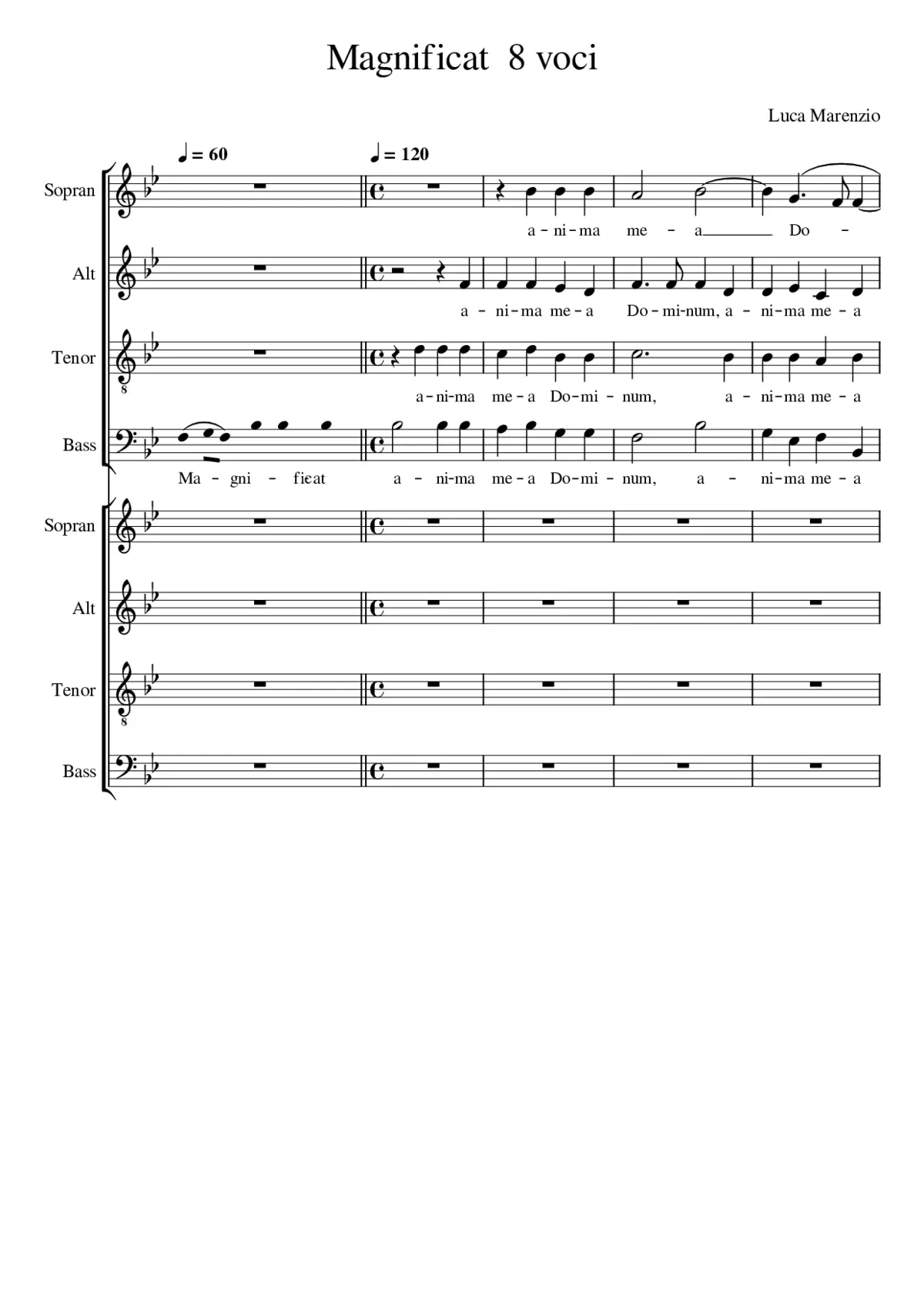Magnificat a 8 - Page 1