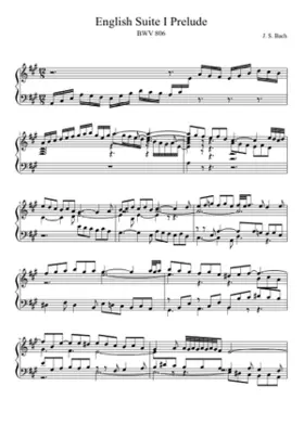 English Suite No.1 in A major BWV 806
