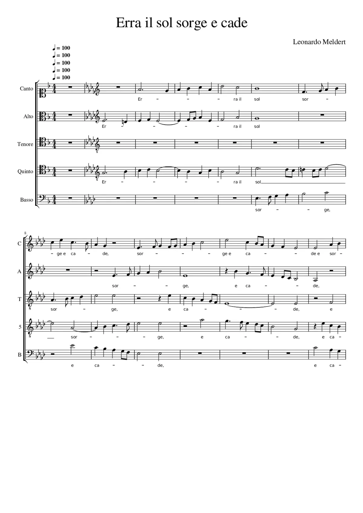 Erra il sol sorge e cade - Page 1