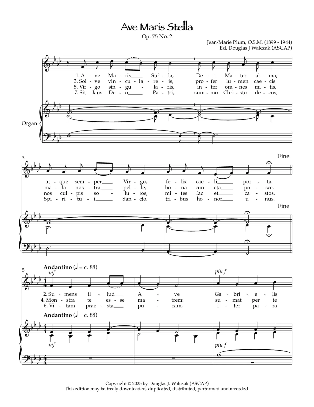 Ave maris stella - Page 1