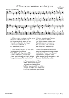 O Thou, whose wondrous love had given