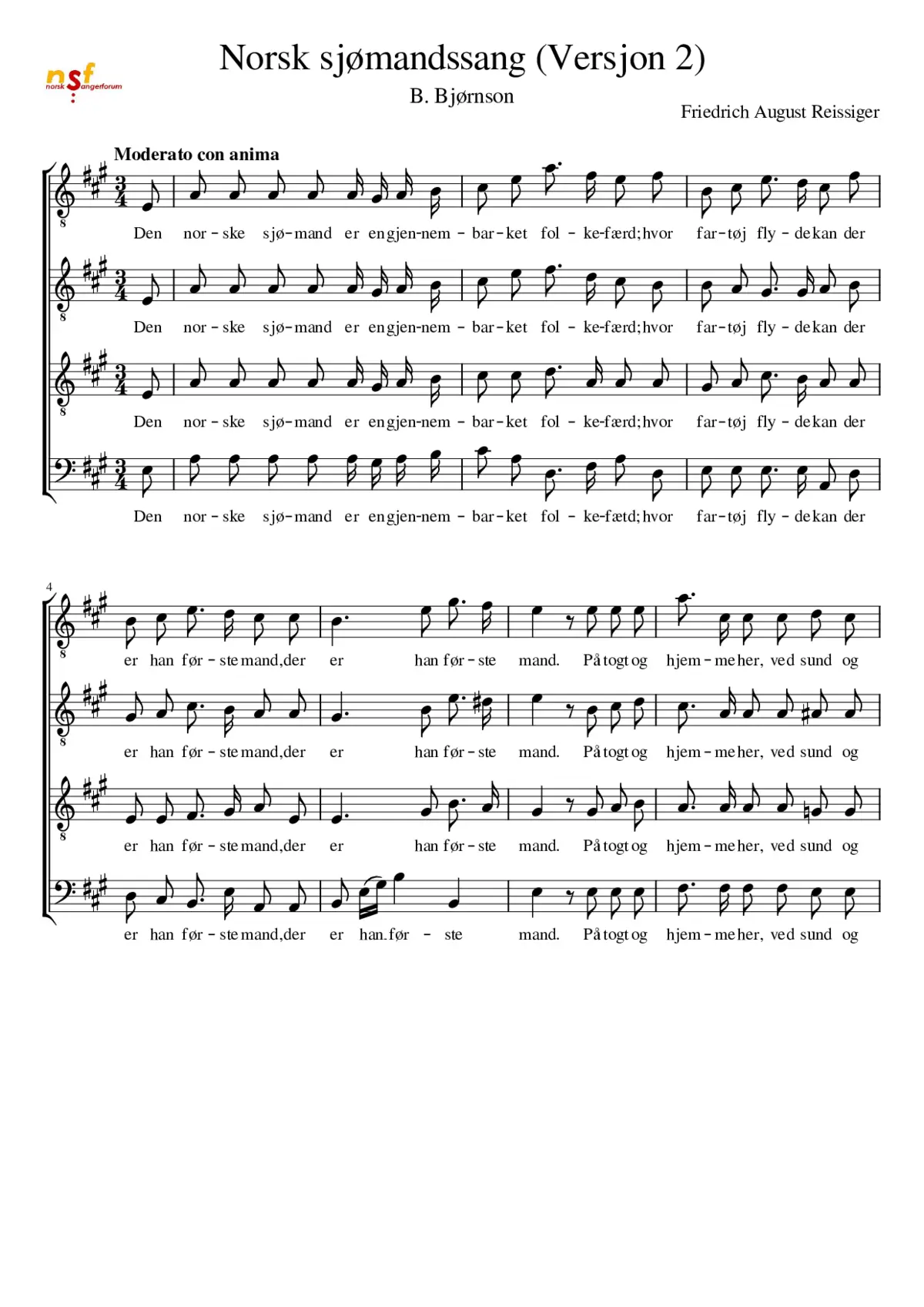 Den norske Sjømand - Page 1