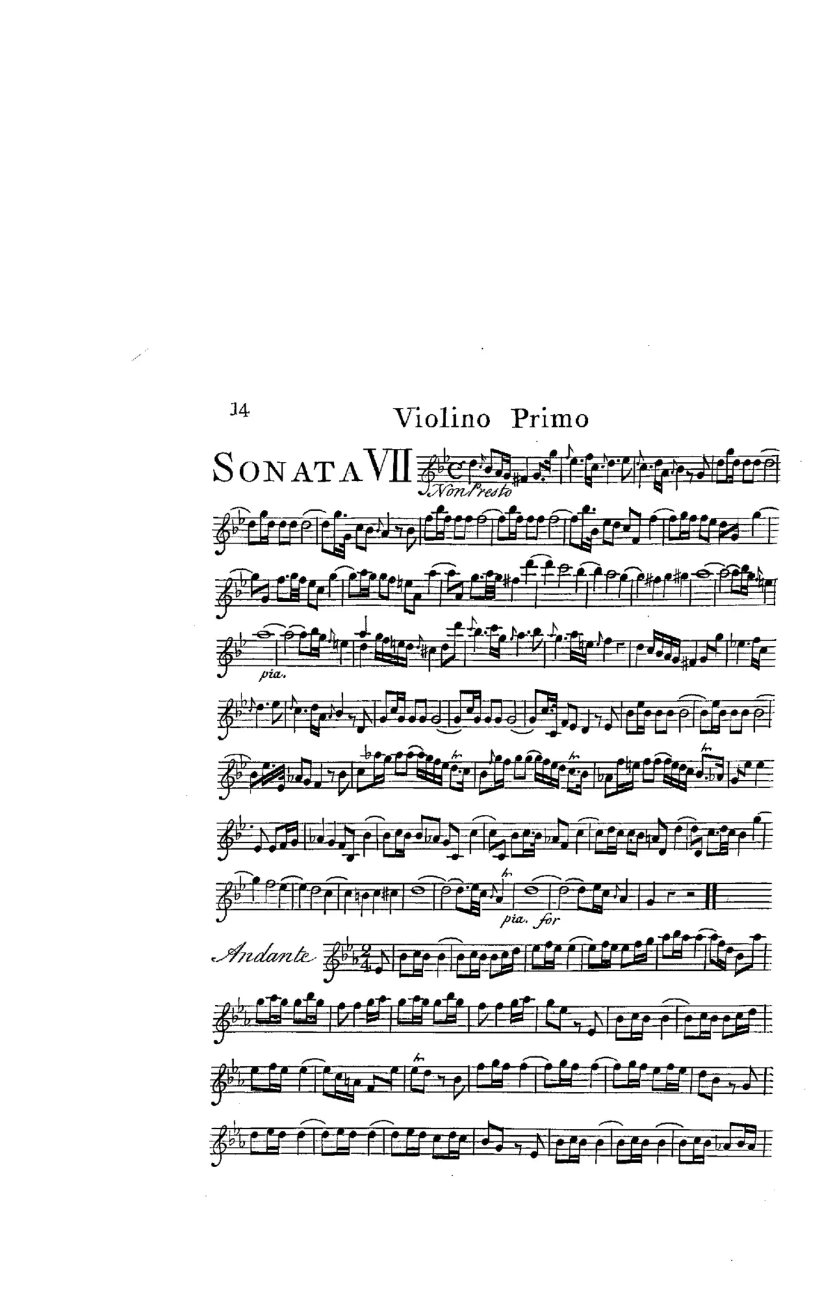 12 Sonatas for Two Violins and a Bass or an Orchestra - Page 1