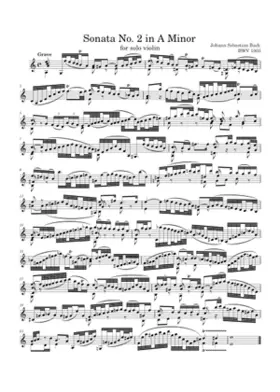 Violin Sonata No.2 in A minor BWV 1003