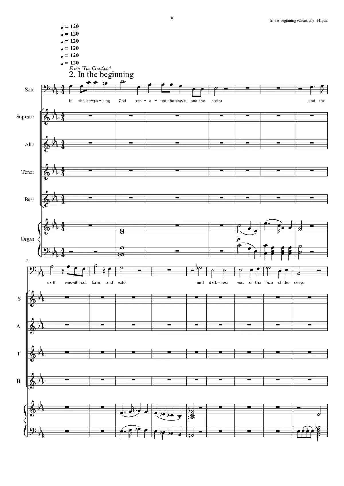 Die Schöpfung (The Creation) - Page 1