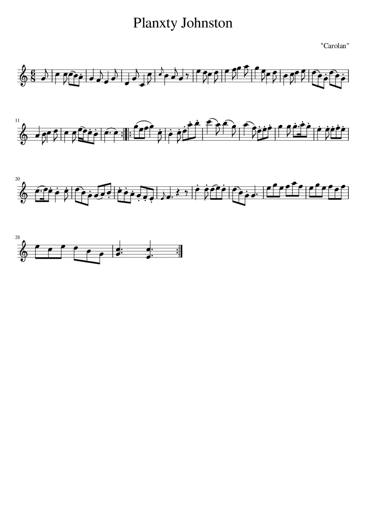 Planxty Johnston - Page 1