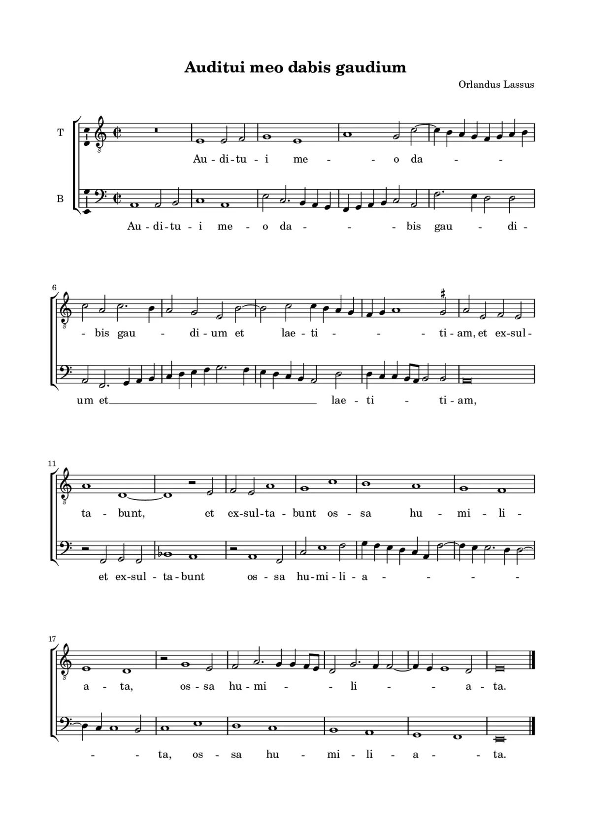 Auditui meo dabis gaudium - Page 1
