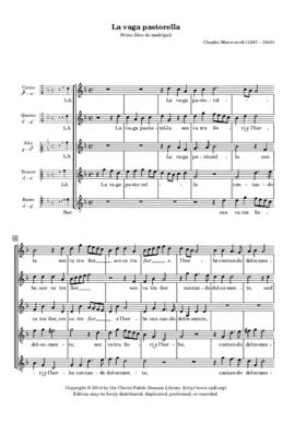 La vaga pastorella sen va tra fiori