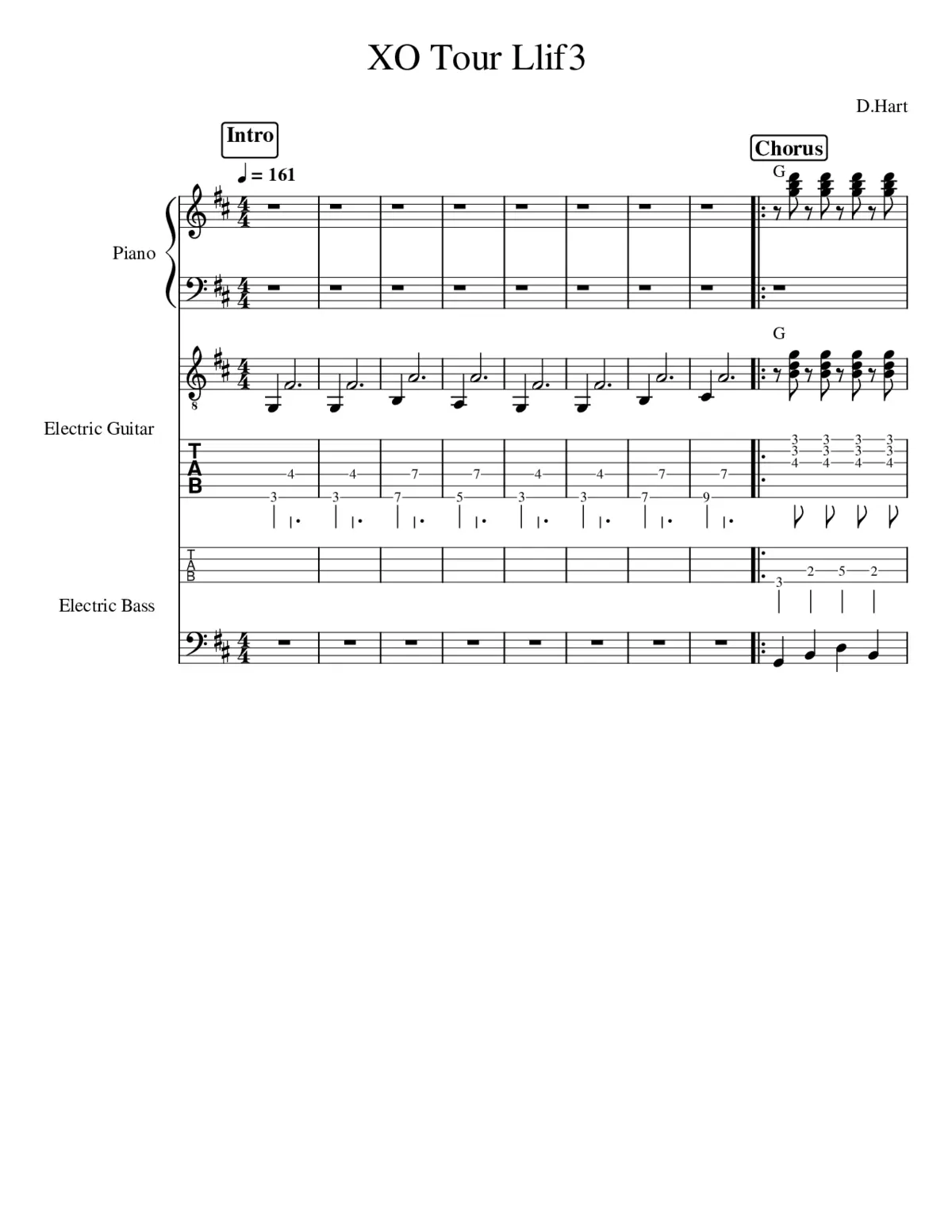 xo tour llif3 - Page 1