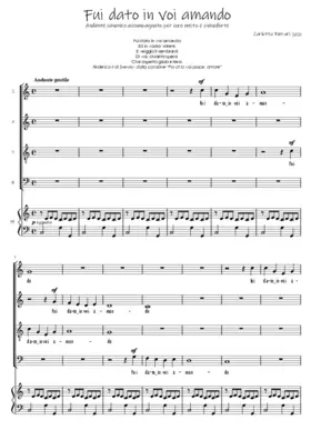 Fui dato in voi amando