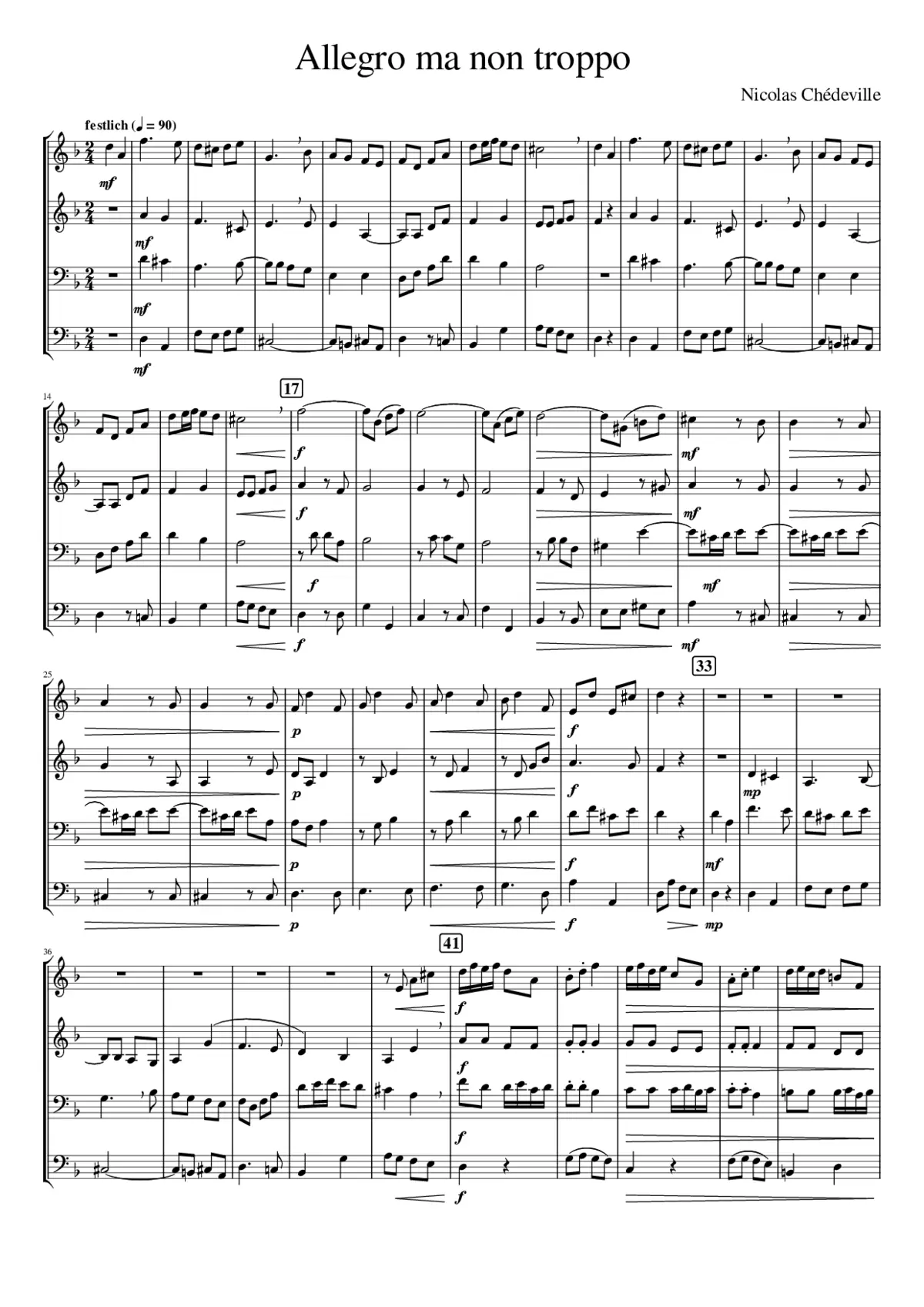 Sonata No.3 Allegro ma non troppo - Page 1