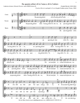 Sa questo altier ch'io l'amo e ch'io l'adoro
