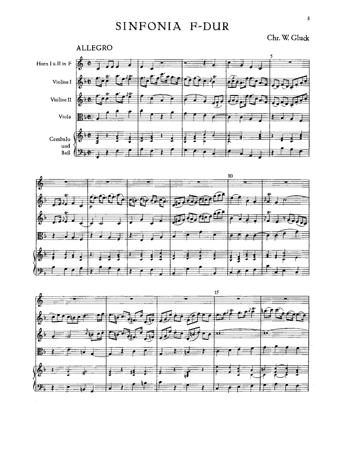 Sinfonia in F major - Page 1