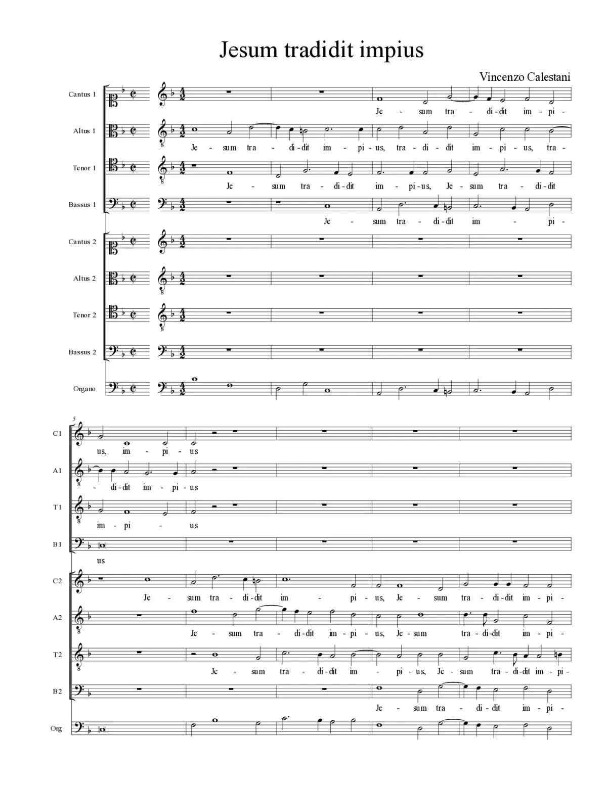 Jesum tradidit impius - Page 1