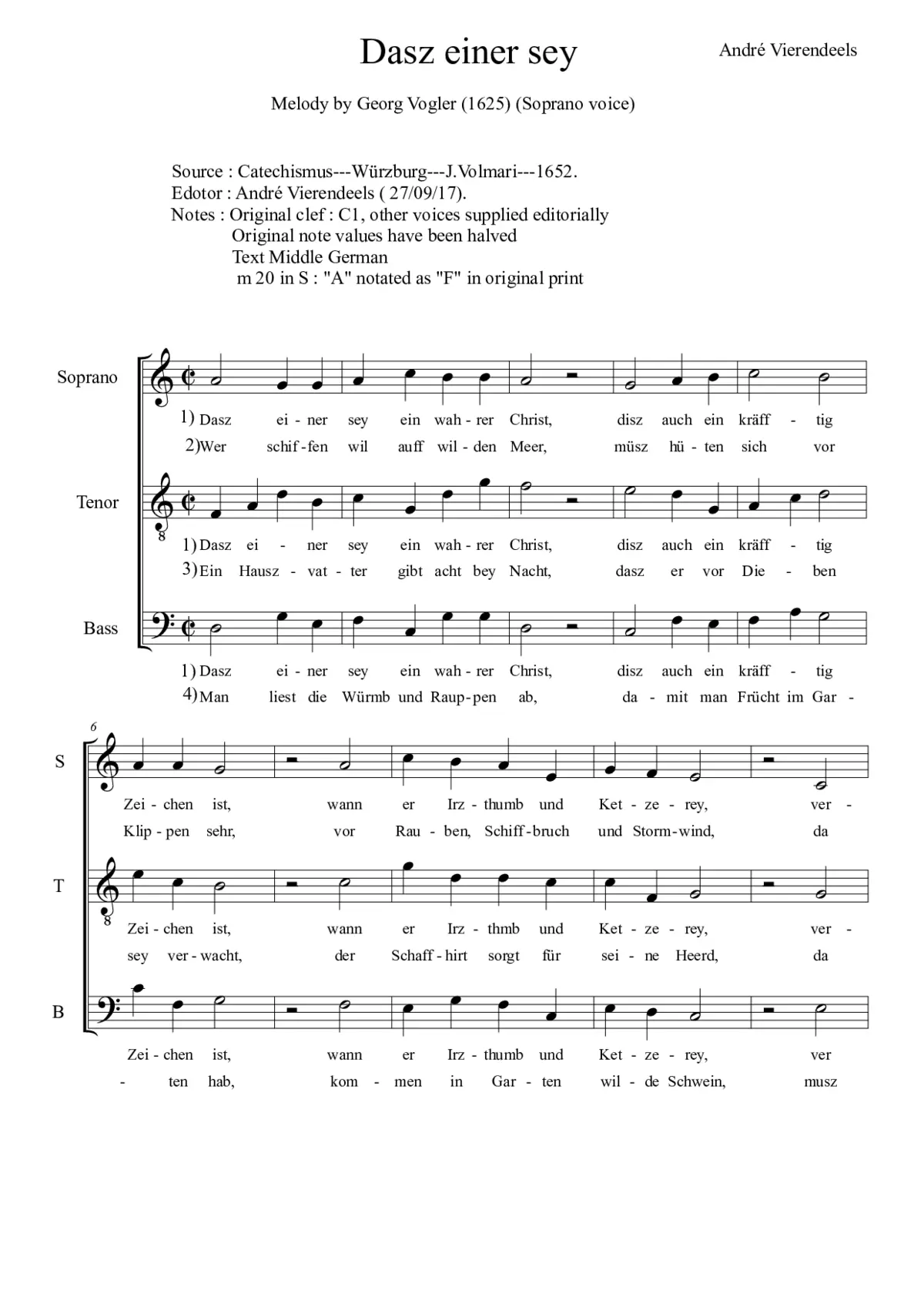 Dasz einer sey ein wahrer Christ - Page 1