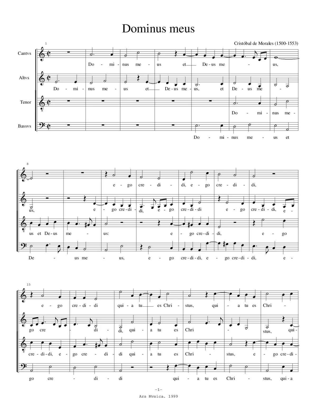 Dominus Meus - Page 1