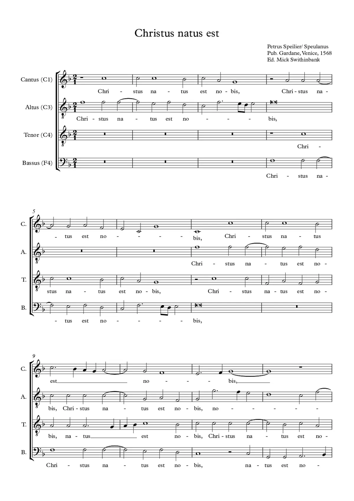 Christus natus est - Page 1